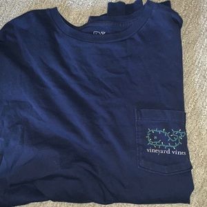 Navy vineyard vines holiday cotton long sleeve